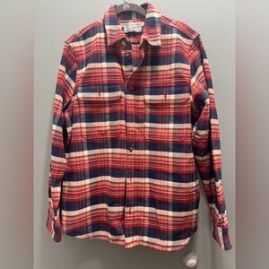 Everlane Red and Blue Plaid Casual Shirt